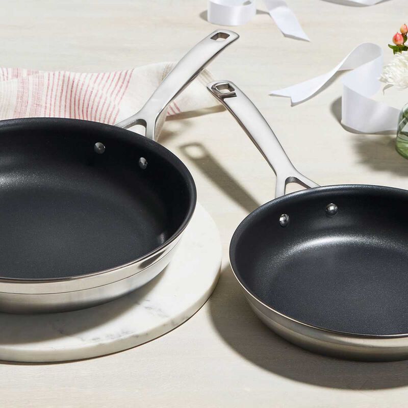 Le Creuset 3-PLY Stainless Steel Non-Stick 2-Piece Frying Pan Set image number 1